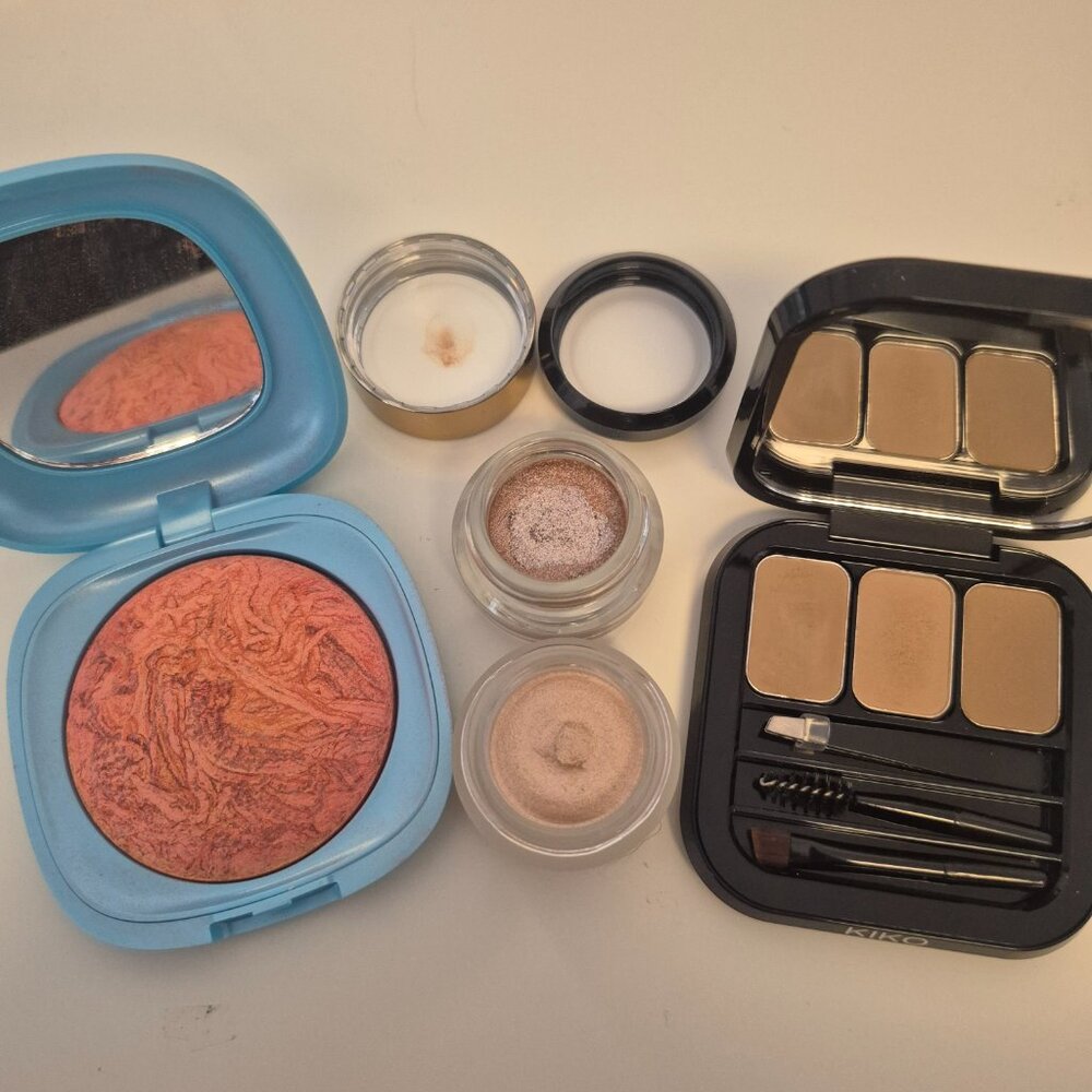 Kiko Milano bundle - Blush, cream eyeshadows eyebrow trio